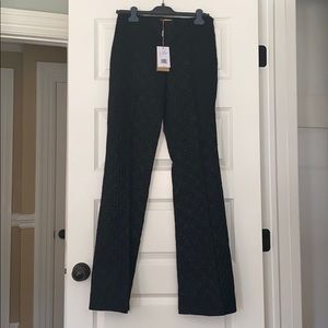 Metallic stretch Jaquard Pants